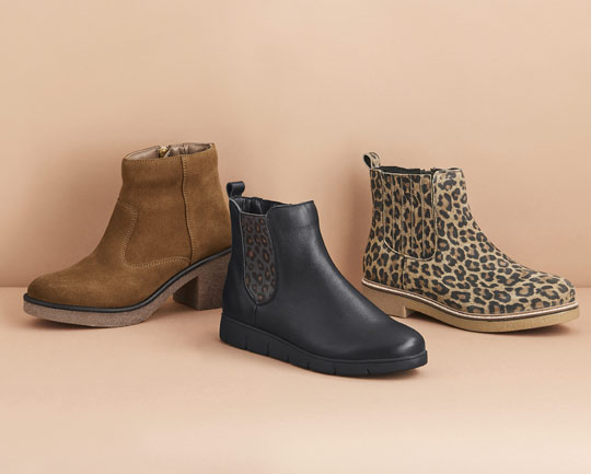 Boots femme Amortyl, zippés côté