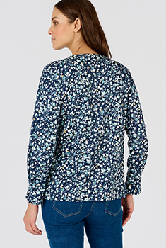 T-shirt maille chaude fleurie