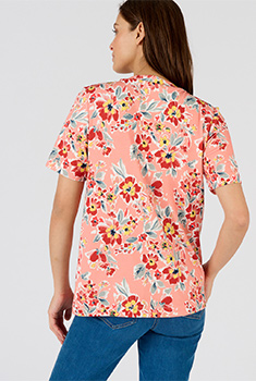 T-shirt fleuri *fibres viscose Lenzing™ EcoVero™