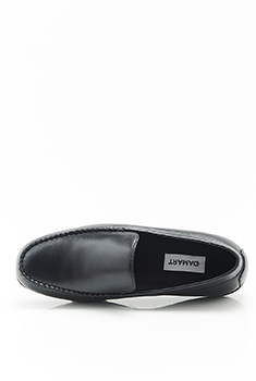 Mocassins en cuir grainé