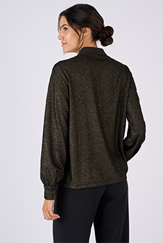 T-shirt lamé doré
