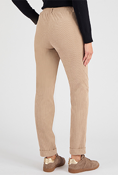 Pantalon velours milleraies enfilable