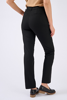 Pantalon cigarette mélange laine