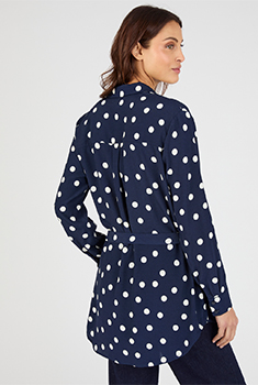 Tunique à pois en pure viscose