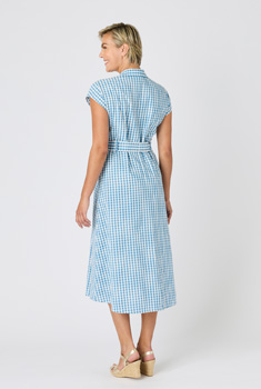 Robe-chemise tissu gaufré