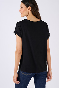 T-shirt maille jersey à sequins