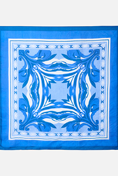 Foulard pure soie graphique