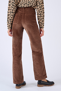 Pantalon velours large