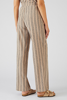 Pantalon large rayé