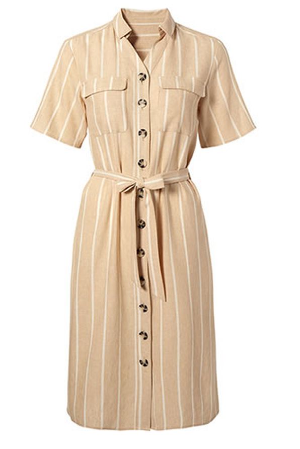 Robe chemisier rayé