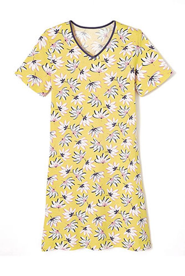 Lot de 3 chemises de nuit jersey pur coton peigné