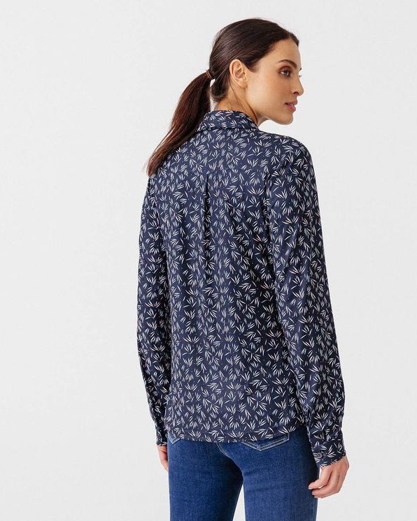 Chemisier maille chaude imprimé graphique