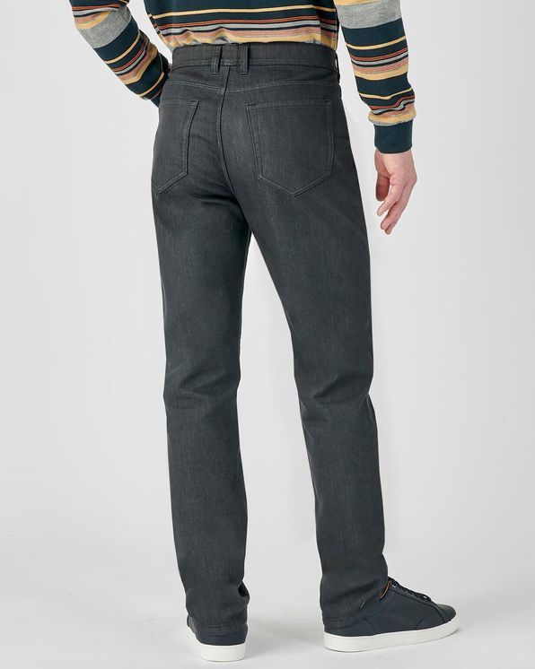 Jean droit 5 poches légèrement gratté Thermolactyl®