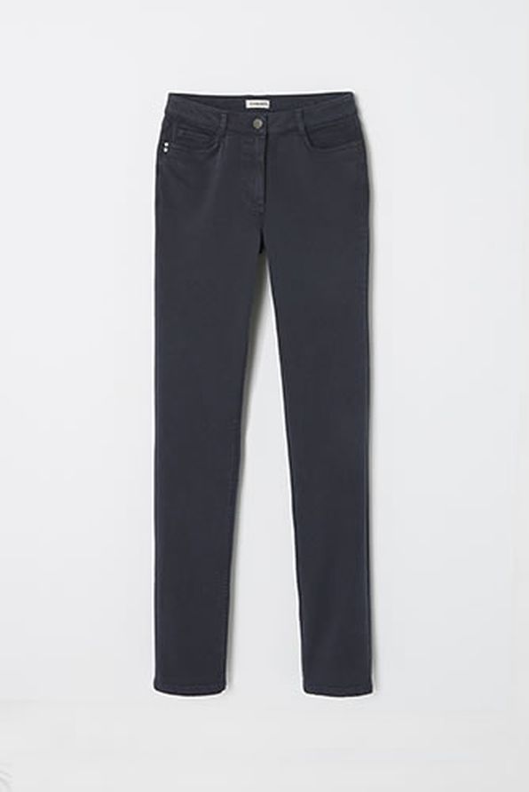 Pantalon slim 5 poches lyocell et coton stretch