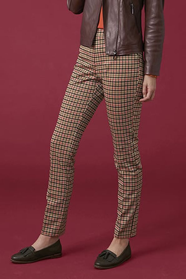 Pantalon ceinture élastiquée coupe fuselée