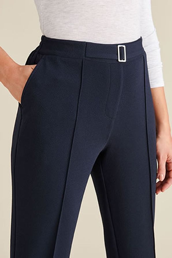 Pantalon en maille ceinture élastiquée