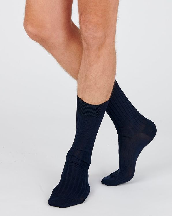 1 paire de chaussettes à base de fil d’écosse et coton