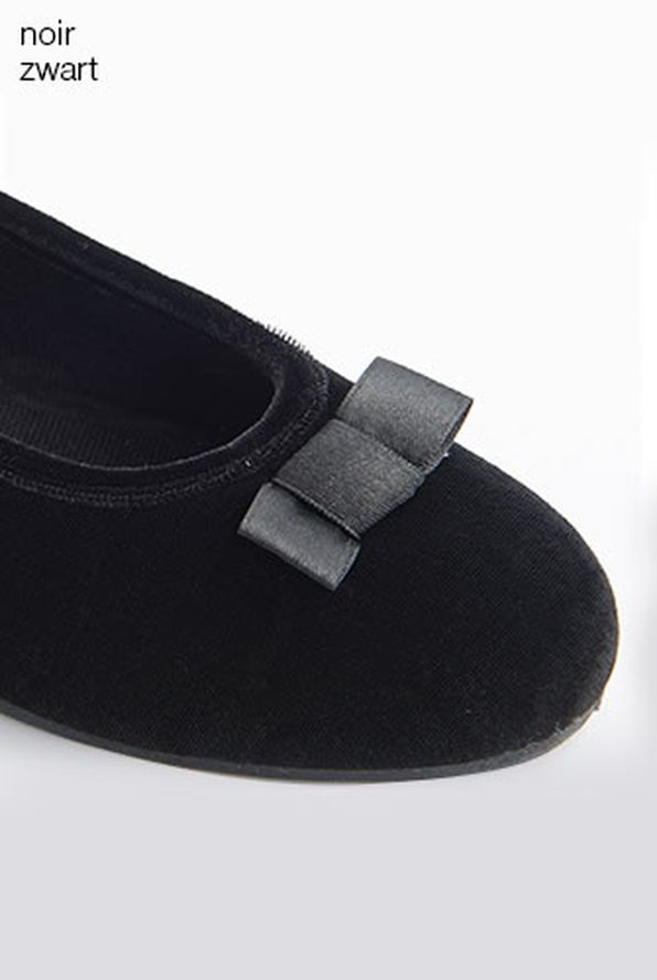Ballerines aspect velours