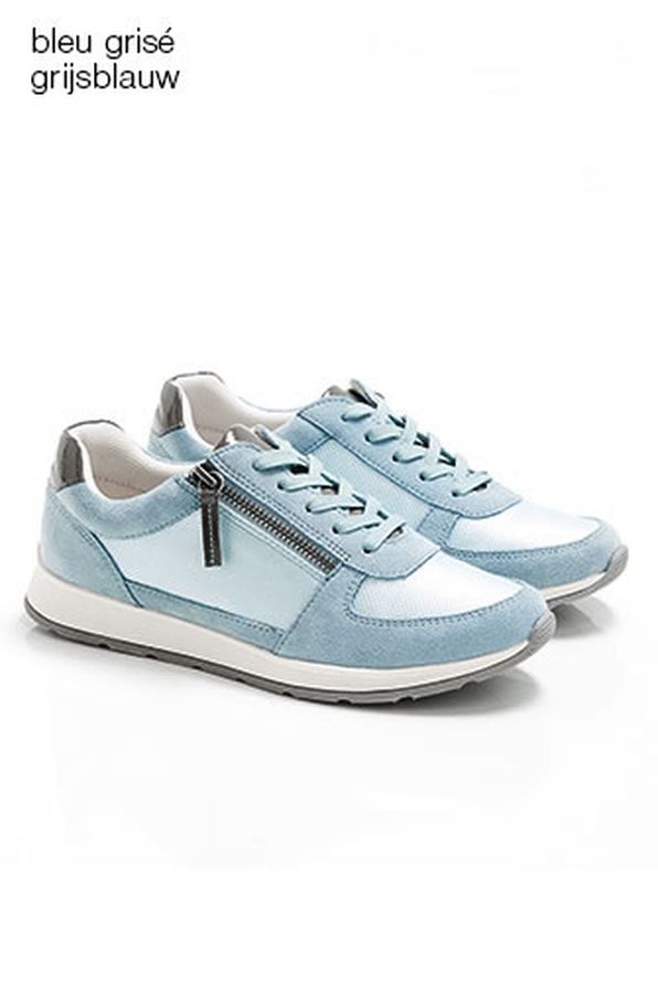 Baskets croûte de cuir vachette détails irisés Amortyl®