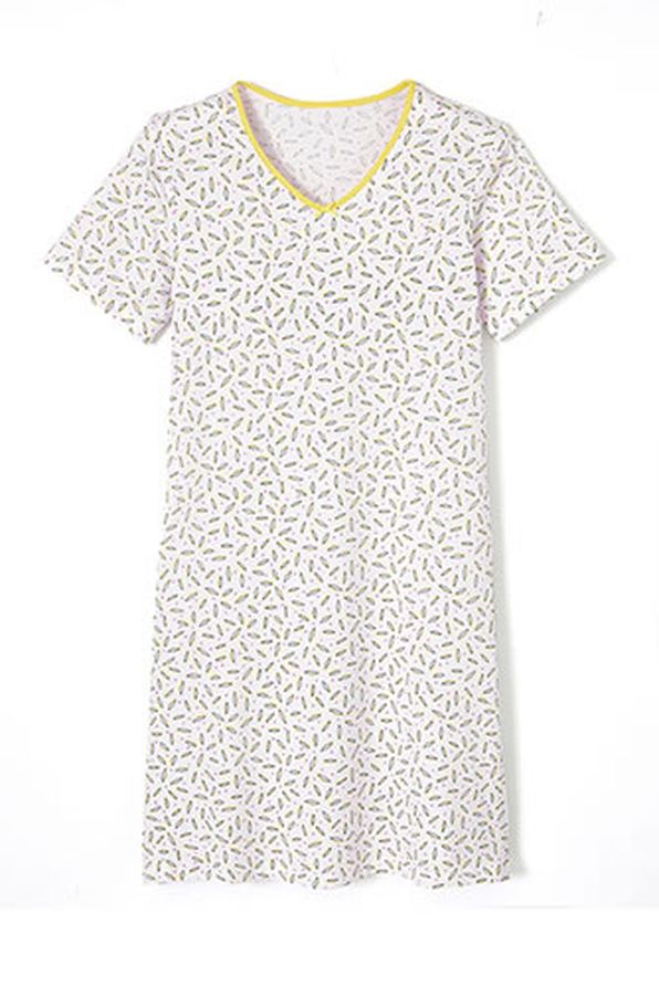 Lot de 3 chemises de nuit jersey pur coton peigné