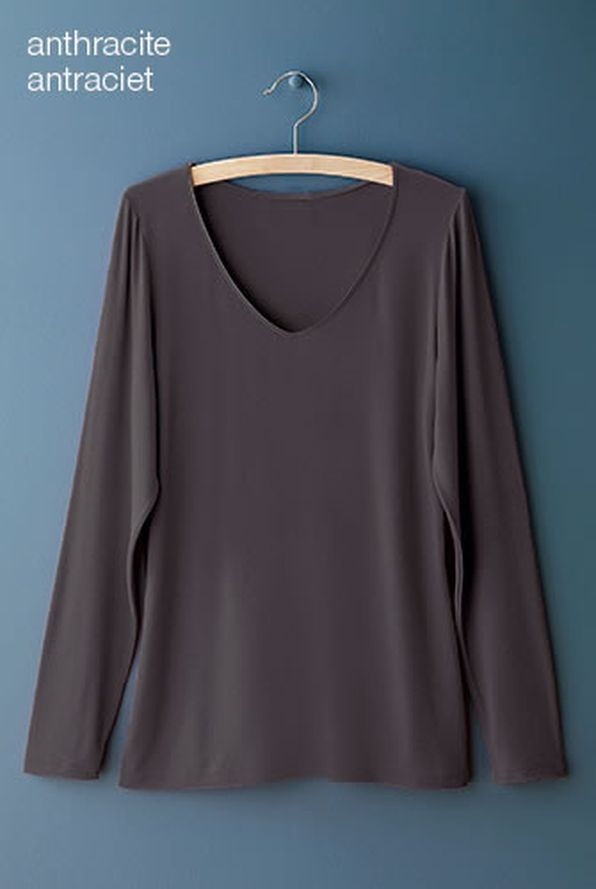 T-shirt manches longues biais satiné Thermolactyl® Sensitive