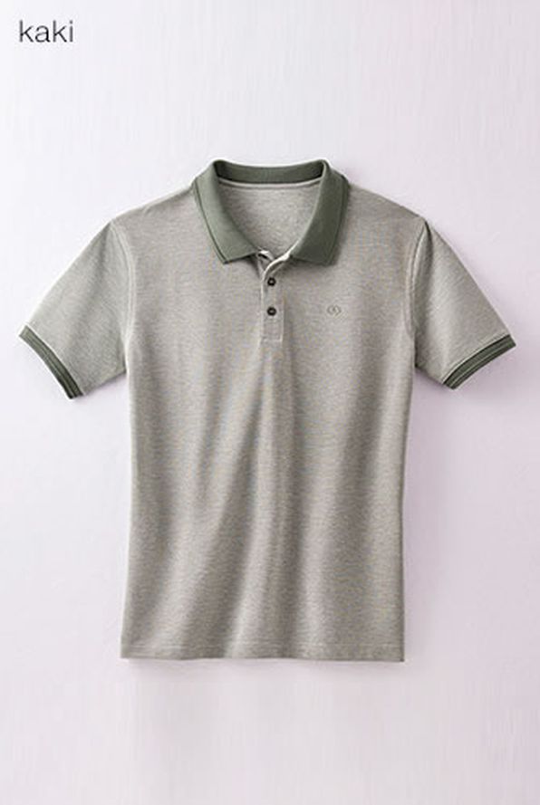 Polo maille piquée unie