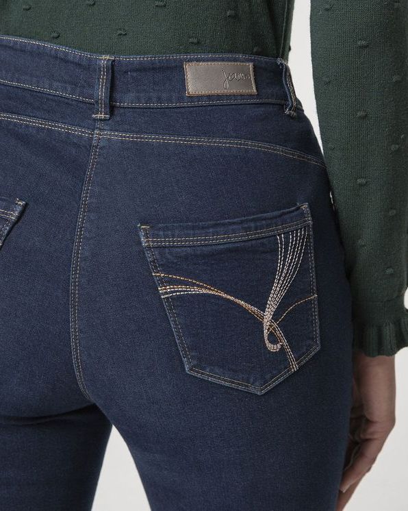 Jean 5 poches «ventre plat» Perfect Fit by Damart® Taille haute