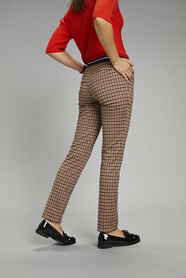 Pantalon ceinture élastiquée coupe fuselée