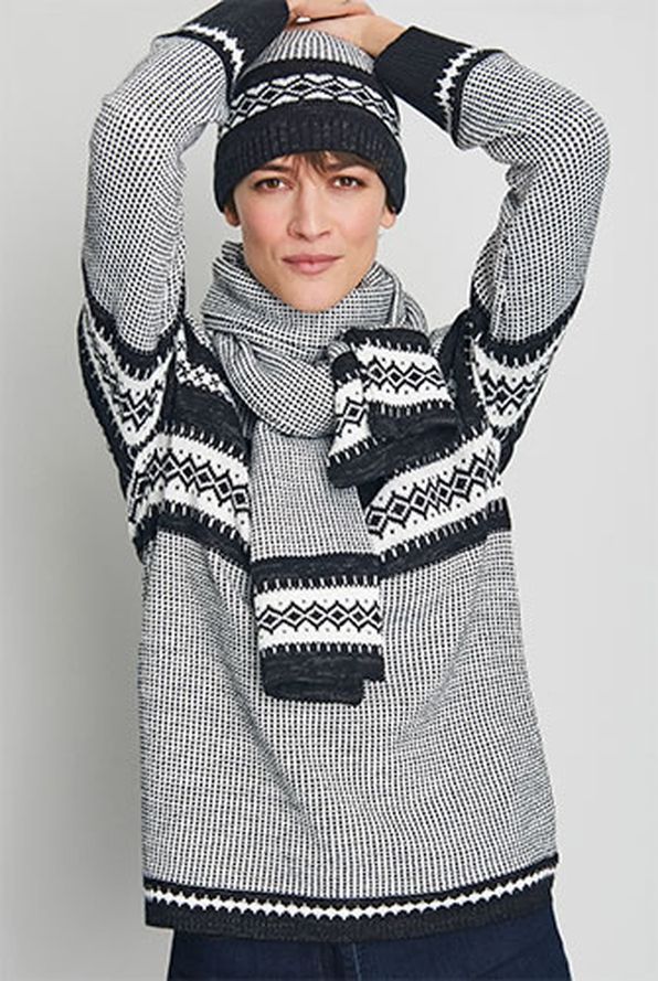 Pull maille jacquard brillante Thermolactyl®