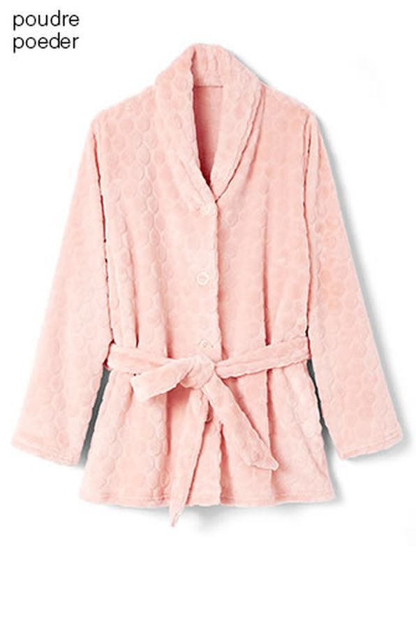 Robe de chambre maille douce reliéfée