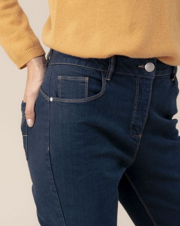 Jean 5 poches «ventre plat» Perfect Fit by Damart® Taille haute