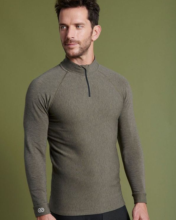 T-shirt col zippé Comfort Thermolactyl® 5 homme