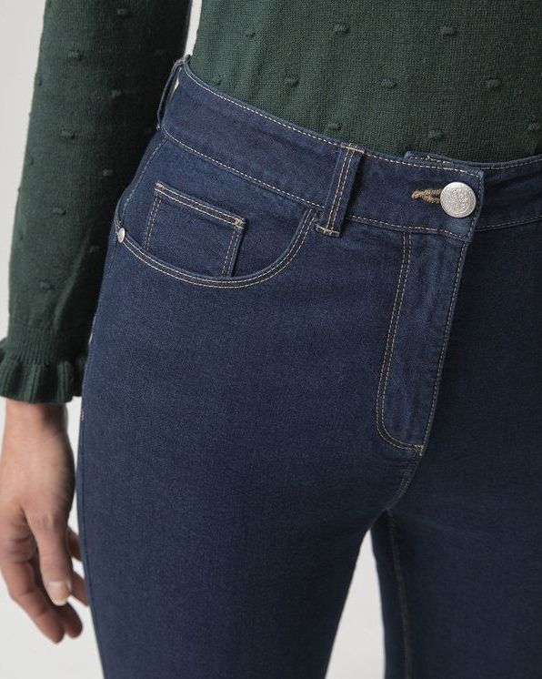 Jean 5 poches «ventre plat» Perfect Fit by Damart® Taille haute