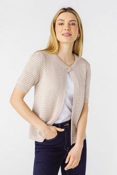 Gilet boléro manches courtes