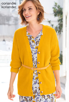 Gilet jeu de mailles coton mélangé