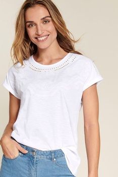 T-shirt brodé maille jersey