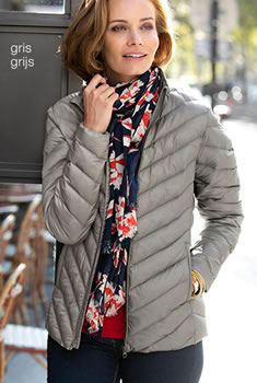 Doudoune courte irisée