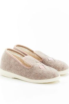 Charentaises textile brodé Thermolactyl®