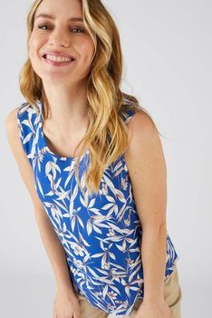 Top imprimé végétal