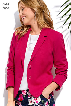 Veste maille stretch reliéfée