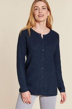 Cardigan maille fantaisie brillante