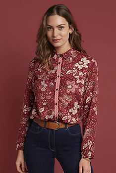 Chemisier doux imprimé floral