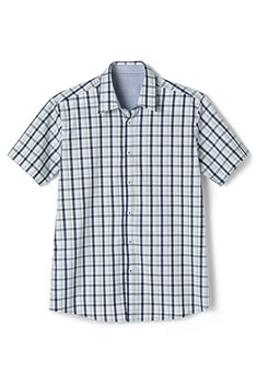 Chemisette popeline carreaux vichy pur coton