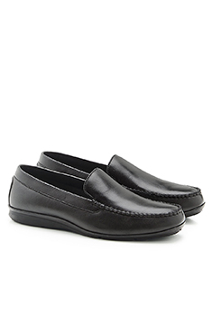 Mocassins en cuir grainé