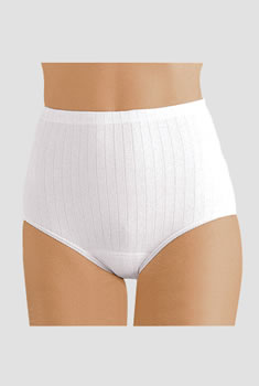 Lot de 2 culottes maille côtelée pur coton peigné