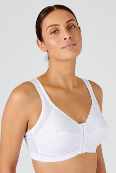 Soutien-gorge ouvert devant, dos droit, sans armatures