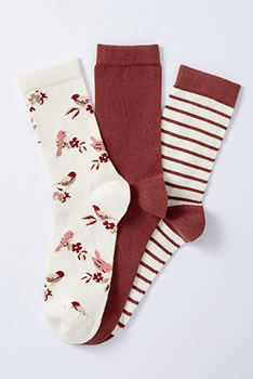 Lot de 3 paires de chaussettes fantaisie