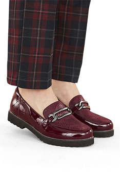 Mocassins vernis "reptile" Thermolactyl®