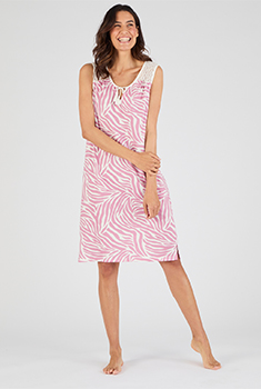 Chemise de nuit en maille jersey pur coton