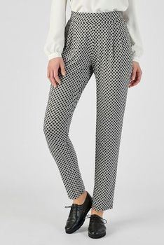 Pantalon enfilable stretch imprimé cravate